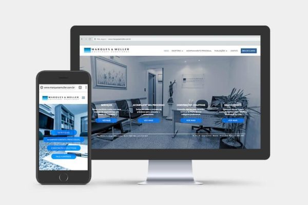 Marques-E-Muller-Advogados Marques e Muller Advogados - Criação de Sites - Site Institucional - MídiaMatic Agência de Marketing Digital