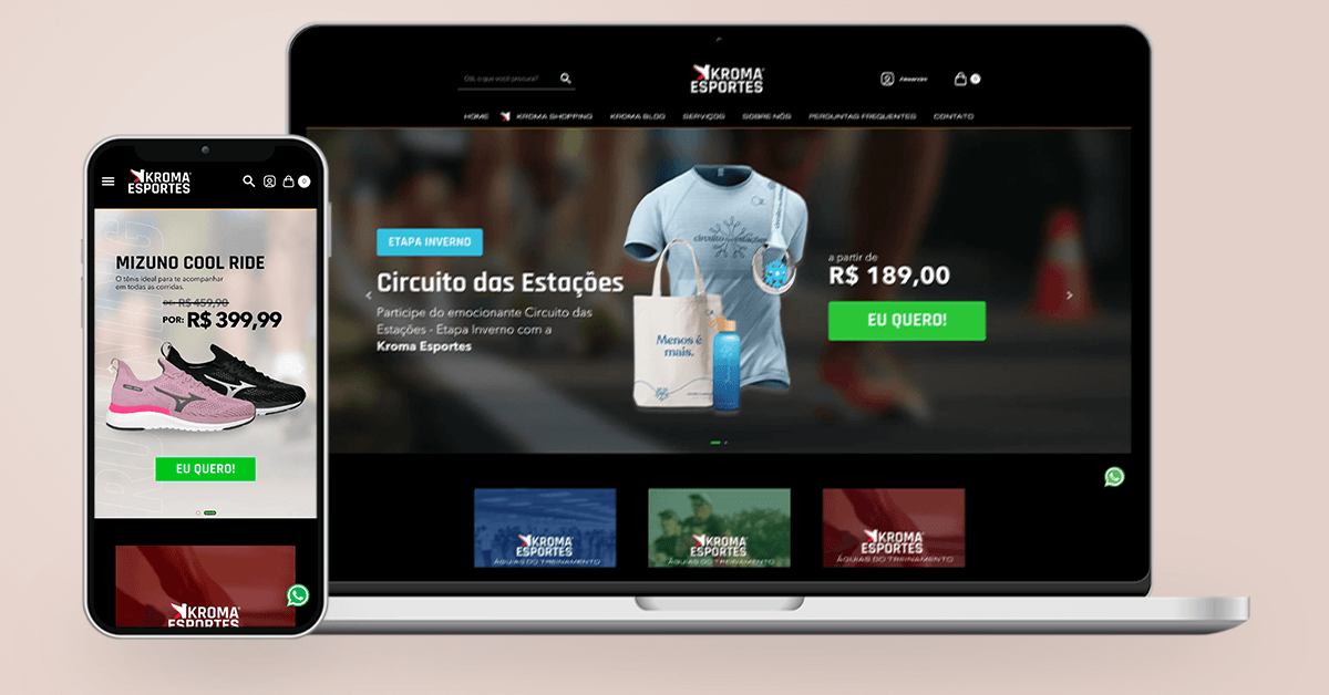 Kroma Esportes MídiaMatic Agência de Marketing Digital - Rio de Janeiro, Teresópolis, Copacabana, Ipanema, Teresópolis, Barra da Tijuca, Recreio, Petrôpolis - Ecommerce, Loja Virtual, Campanhas, Anúncios, Tráfego Pago, Publicidade Digital, propaganda, loja online