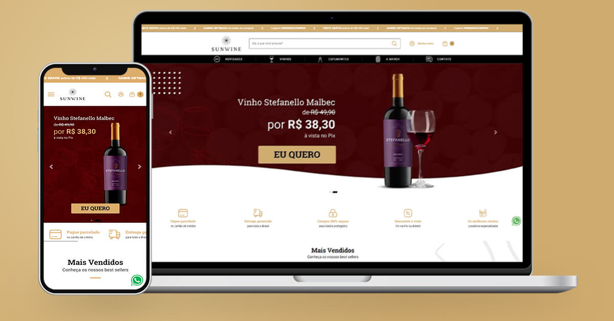 Sun Wine MídiaMatic Agência de Marketing Digital - Rio de Janeiro, Teresópolis, Copacabana, Ipanema, Teresópolis, Barra da Tijuca, Recreio, Petrôpolis - Ecommerce, Loja Virtual, Campanhas, Anúncios, Tráfego Pago, Publicidade Digital, propaganda, loja online